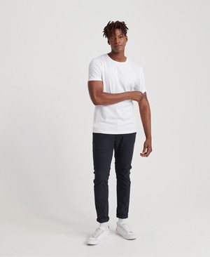 Superdry Edit Jersey Férfi Pólók Fehér | SVKCJ6857